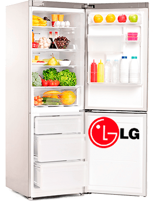 открытый холодильник элджи